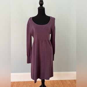 Spense Long Sleeve Purple Dress